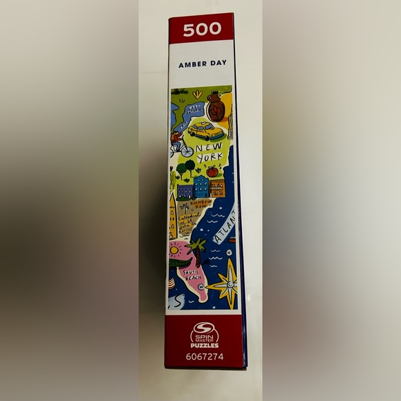 New “Amber Day Stateside Vaca” Map of the US Puzzle 24” x 18” 500 Pieces - Picture 4 of 16